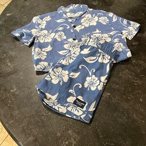 Abercrombie & Fitch Blue and White Floral Kids Set
